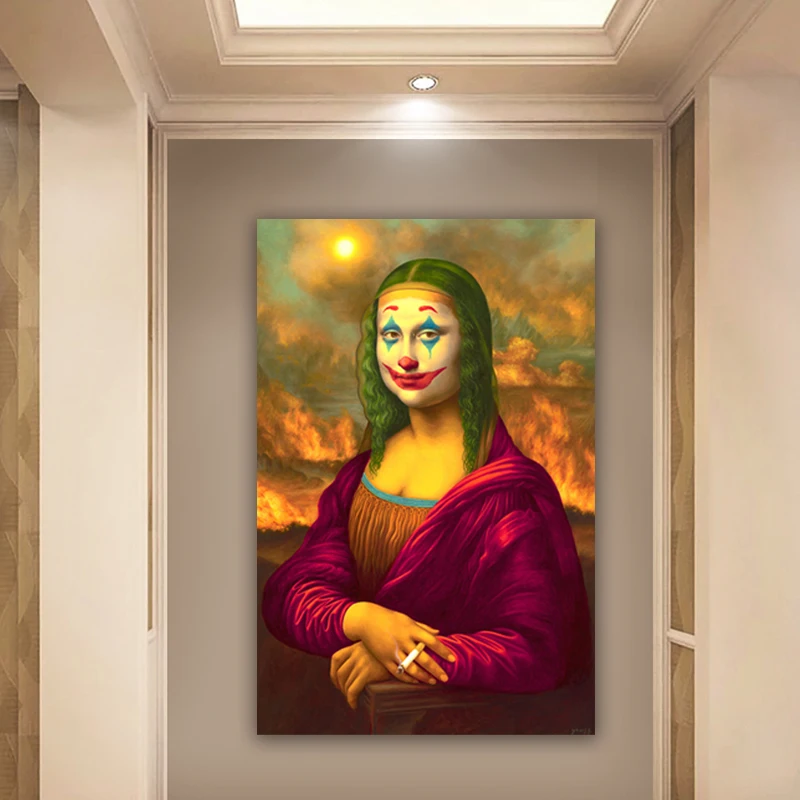Funny Art Mona Lisa Posters and Prints Da Vinci Famous Canvas Paintings Living Room Bar Hotel Decorative Painting Mural Cuadros
Funny Art Mona Lisa Posters and Prints Da Vinci Famous Canvas Paintings Living Room Bar Hotel Decorative Painting Mural Cuadros