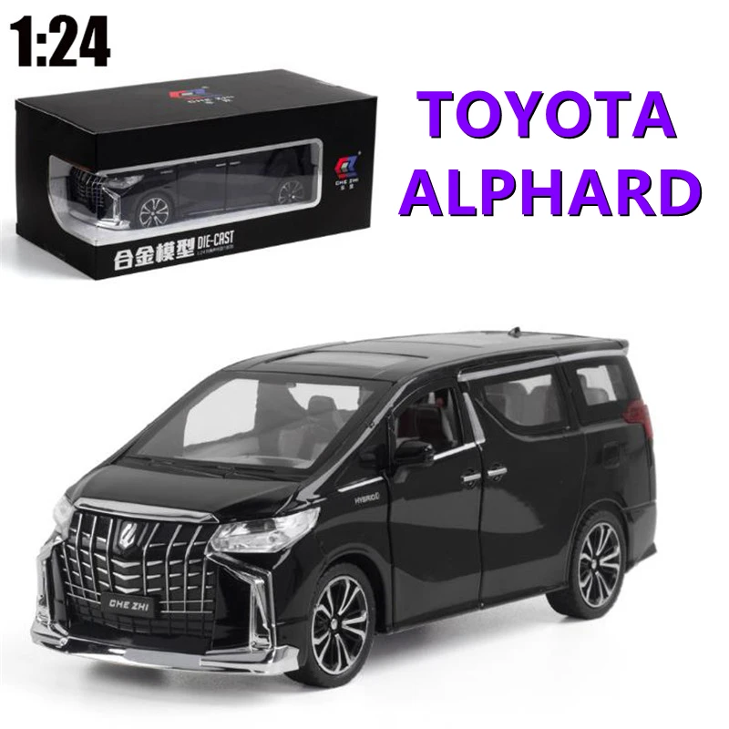 Модель автомобиля TOYOTA ALPHARD 1/24 игрушки Литые и игрушечные автомобили из сплава