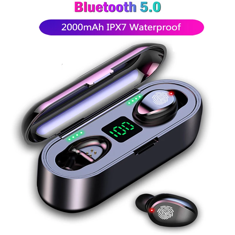 Спортивные наушники беспроводные Bluetooth Handsfree игровая гарнитура настоящие бас для
