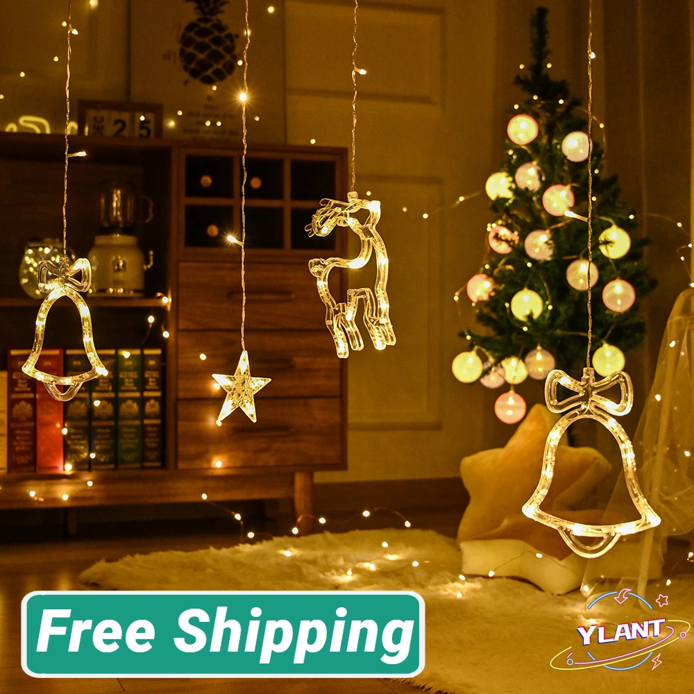 2022 Christmas Tree Deer Bells String Lights Decoration Garland String Fairy Light Outdoor For Home Wedding Party New Year Decor
2022 Christmas Tree Deer Bells String Lights Decoration Garland String Fairy Light Outdoor For Home Wedding Party New Year Decor