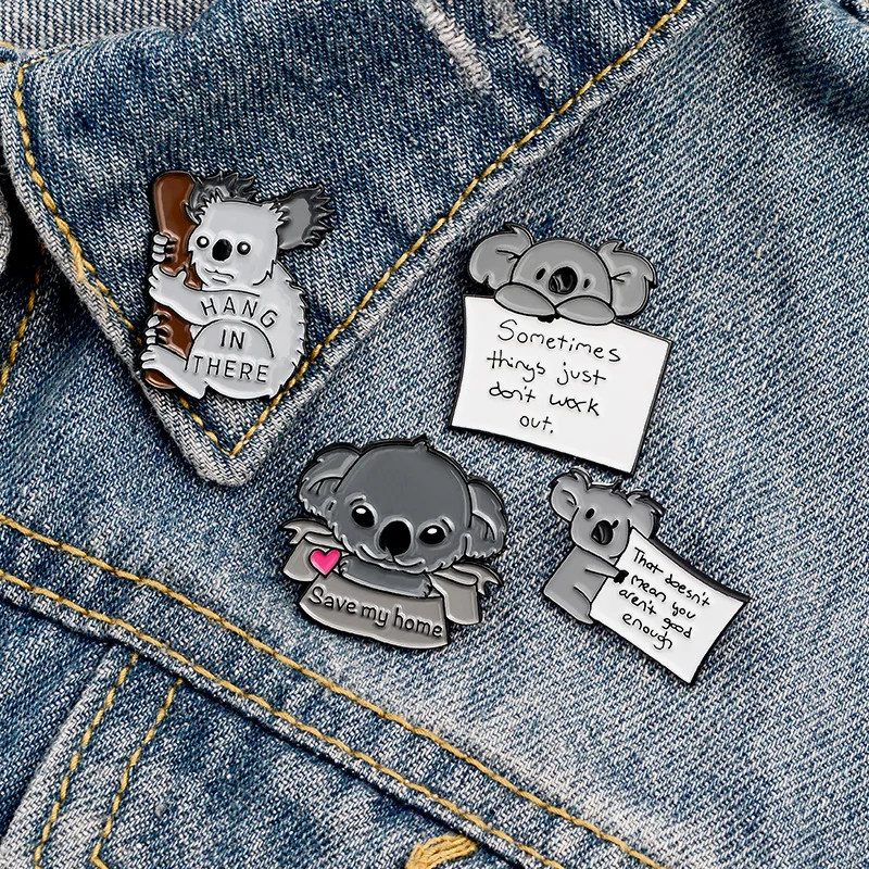 Save My Home Cute Cartoon Koala Brooch for Woman Badge Collar Shirt Enamel Pin Brooches for Men Metal Pin Jewelry Accesorios
Save My Home Cute Cartoon Koala Brooch for Woman Badge Collar Shirt Enamel Pin Brooches for Men Metal Pin Jewelry Accesorios