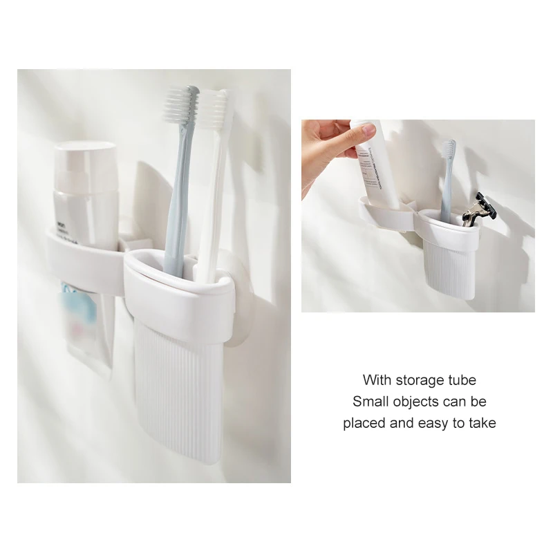 Toothpaste Rack Squeeze Artifact Bathroom Toilet Household Wall-mounted Free Punching Facial Cleanser Storage Clip Hanger 
Toothpaste Rack Squeeze Artifact Bathroom Toilet Household Wall-mounted Free Punching Facial Cleanser Storage Clip Hanger