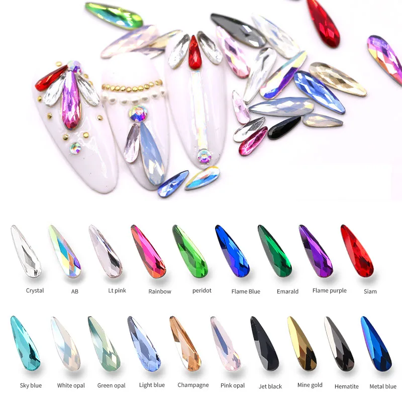 50Pcs/lot 3X10mm Nail Art Water Drop Rhinestones Flat-back 3D Crystal Stones for Nail Jewelry Accessories (WaterDrop 3X10mm),HG5
50Pcs/lot 3X10mm Nail Art Water Drop Rhinestones Flat-back 3D Crystal Stones for Nail Jewelry Accessories (WaterDrop 3X10mm),HG5