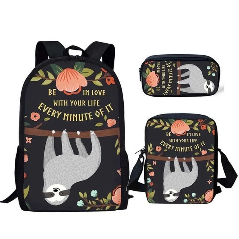 2021 New Schoolbag Cartoon Sloth Brand Design Children Backpack 3pcs Set Student Shoulder Daypack Girl Boy Bookbag
2021 New Schoolbag Cartoon Sloth Brand Design Children Backpack 3pcs Set Student Shoulder Daypack Girl Boy Bookbag