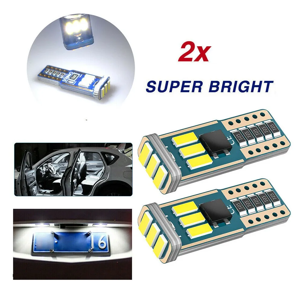 2pcs T10 Car LED Bulbs 9 SMD CANBUS Error Free W5W 501 LED Signal Light Interior Wedge White Light Side License Plate Lamps
2pcs T10 Car LED Bulbs 9 SMD CANBUS Error Free W5W 501 LED Signal Light Interior Wedge White Light Side License Plate Lamps