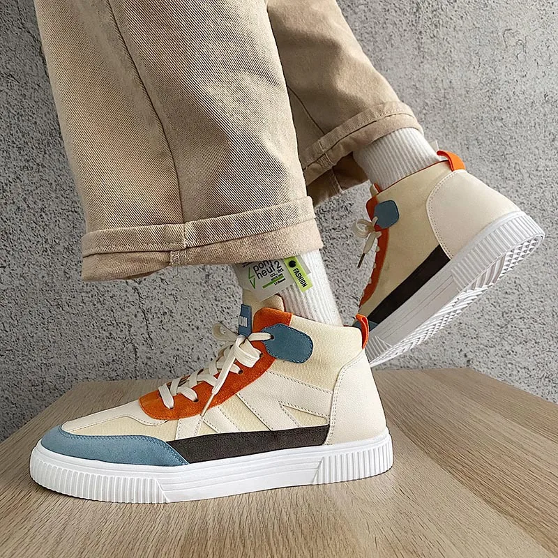 Men's Canvas Shoes High-top Trend Fashion Trendy Shoes Sports Korean Version Ins Summer Hong Kong Wind Board Shoes Outdoor
Men's Canvas Shoes High-top Trend Fashion Trendy Shoes Sports Korean Version Ins Summer Hong Kong Wind Board Shoes Outdoor