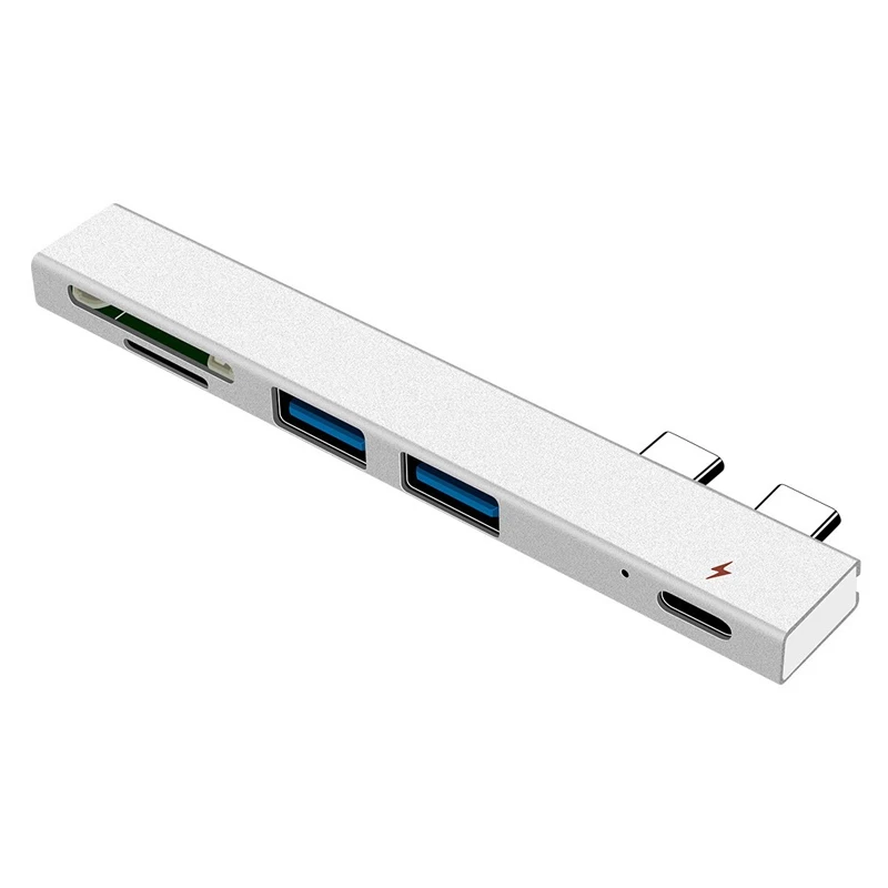 USB Hub With SD/TF Card Reader Aluminum Alloy Multi Type C Hub Cable Adapter Compatible For Apple MacBook Pro Laptop PC Extender
USB Hub With SD/TF Card Reader Aluminum Alloy Multi Type C Hub Cable Adapter Compatible For Apple MacBook Pro Laptop PC Extender