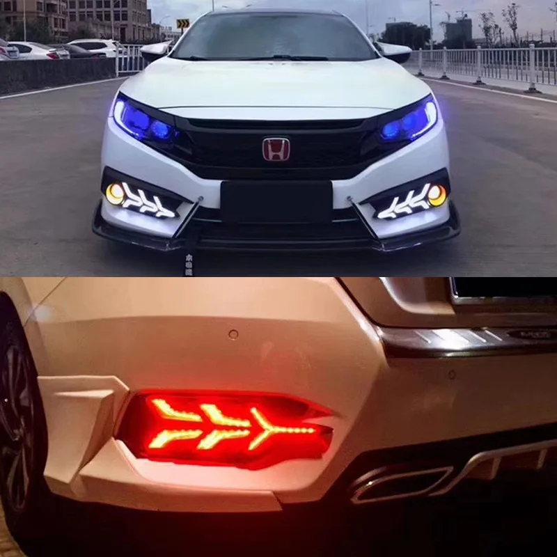 Crazy2021 Fit For Ten Generation the Aircraft Model Led Honda New Civic Refitted Day Light Front and Rear Bar
Crazy2021 Fit For Ten Generation the Aircraft Model Led Honda New Civic Refitted Day Light Front and Rear Bar