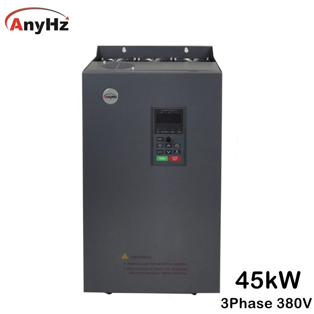 VFD 380V 3 Phase Inverter 45kW General Frequency Converter Vector Control Frequency Drive Fan,Water Pump Speed Controller 
VFD 380V 3 Phase Inverter 45kW General Frequency Converter Vector Control Frequency Drive Fan,Water Pump Speed Controller