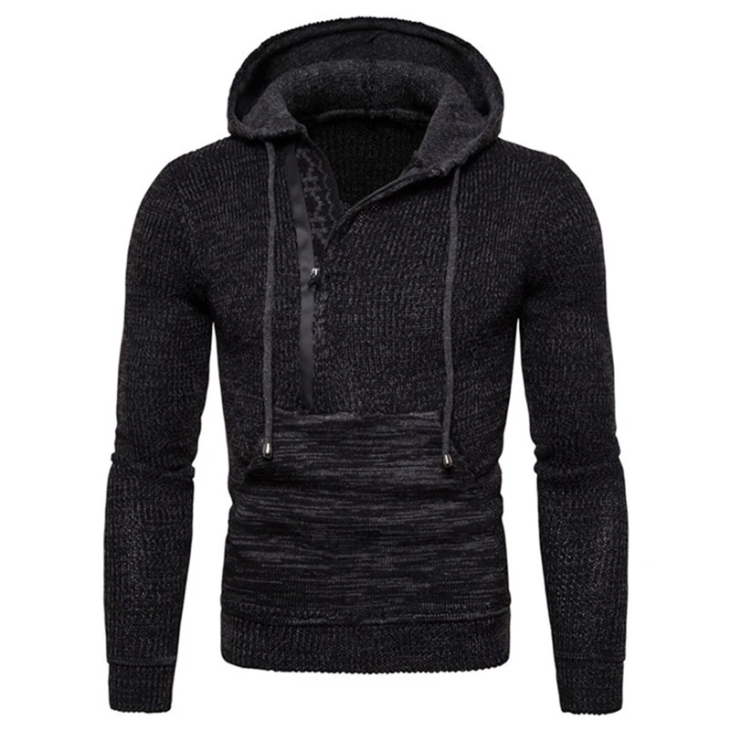 Spring And Autumn New Men's Hooded V-Neck Sweater Slim Fit Pullover Knitted Casual Running Coat Male Clothing Sweater Tops
Spring And Autumn New Men's Hooded V-Neck Sweater Slim Fit Pullover Knitted Casual Running Coat Male Clothing Sweater Tops