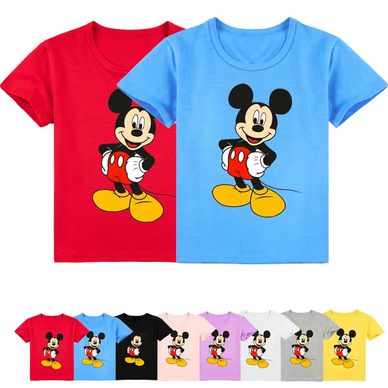 Disney Children Fashion T Shirt Cartoon Summer Kids Baby Boys Girls Clothes Mickey Cotton Children's Short Sleeve Cute Clothes
Disney Children Fashion T Shirt Cartoon Summer Kids Baby Boys Girls Clothes Mickey Cotton Children's Short Sleeve Cute Clothes
