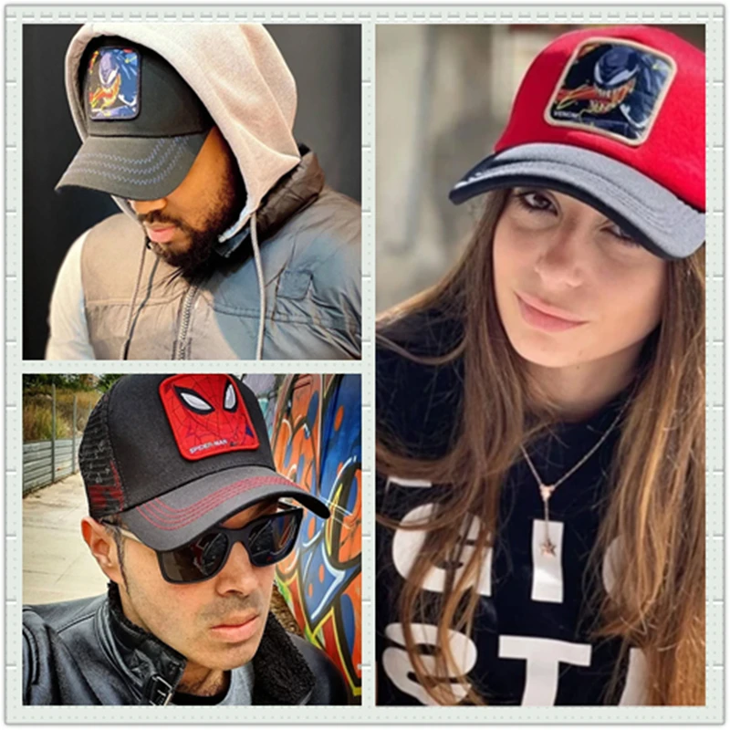 Hot Brand Anime 20 Styles Cartoons Mesh Cap SPIDER Cotton Baseball Cap For Men Women Trucker Hat Gorras Casquette Dropshipping
Hot Brand Anime 20 Styles Cartoons Mesh Cap SPIDER Cotton Baseball Cap For Men Women Trucker Hat Gorras Casquette Dropshipping