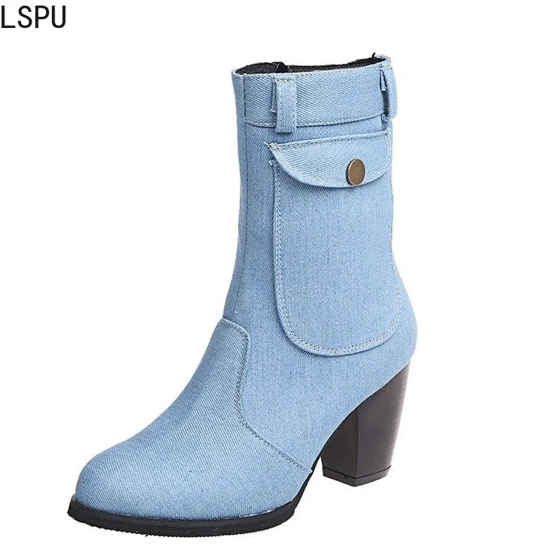 Ankle Boots for Women 2021 New Fashion Fall Shoes Womens Platform Heels Boots with Pockets Plus Size Cowboy Boots Zapatos Mujer
Ankle Boots for Women 2021 New Fashion Fall Shoes Womens Platform Heels Boots with Pockets Plus Size Cowboy Boots Zapatos Mujer