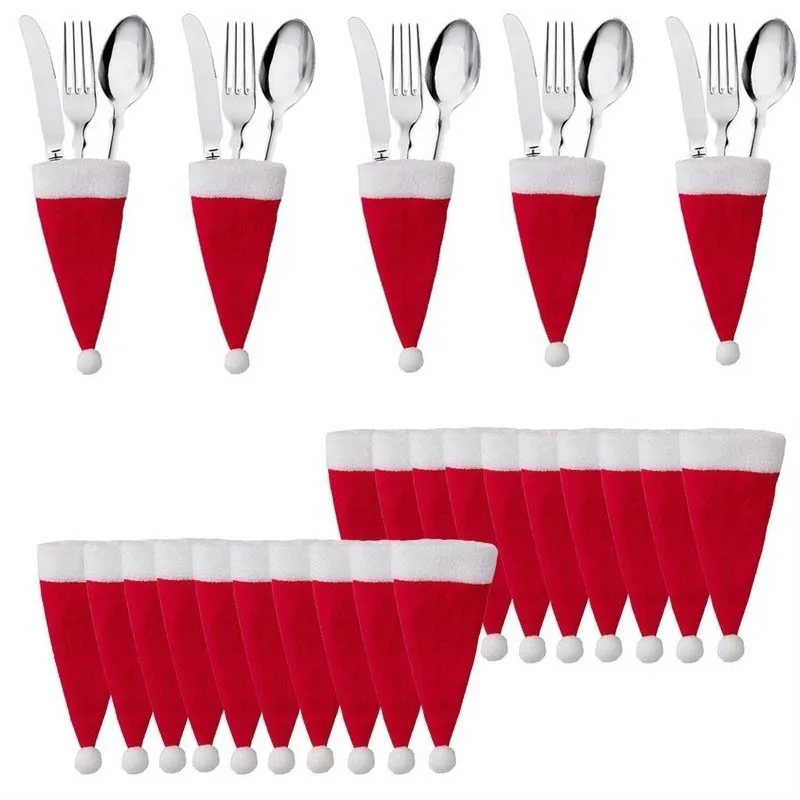 10pcs Christmas Decorations Kitchen Tableware Fork Knife Cutlery Holder Bag Pocket Xmas Spoon Bags Dinner Table Decor Ornament
10pcs Christmas Decorations Kitchen Tableware Fork Knife Cutlery Holder Bag Pocket Xmas Spoon Bags Dinner Table Decor Ornament
