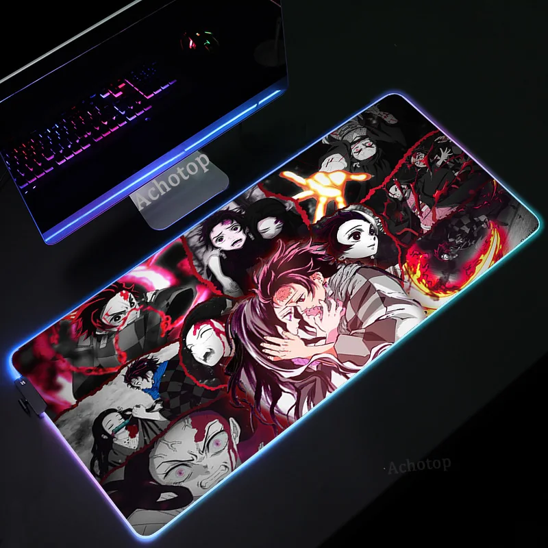 Demon Slayer Mouse Pad Pc Rgb Speed Led Keyboard MatAnime Rug Setup Gamer Accessories Gaming Mats with Backlight Mat Mousepad
Demon Slayer Mouse Pad Pc Rgb Speed Led Keyboard MatAnime Rug Setup Gamer Accessories Gaming Mats with Backlight Mat Mousepad