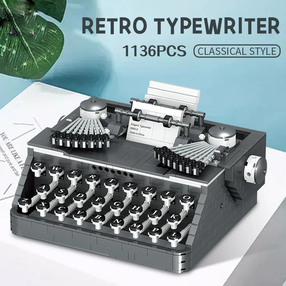 1136pcs Simulation Retro Typewriter Model Micro Building Blocks Mini Bricks Assemble Constrution Children Toys for Kids christma
1136pcs Simulation Retro Typewriter Model Micro Building Blocks Mini Bricks Assemble Constrution Children Toys for Kids christma