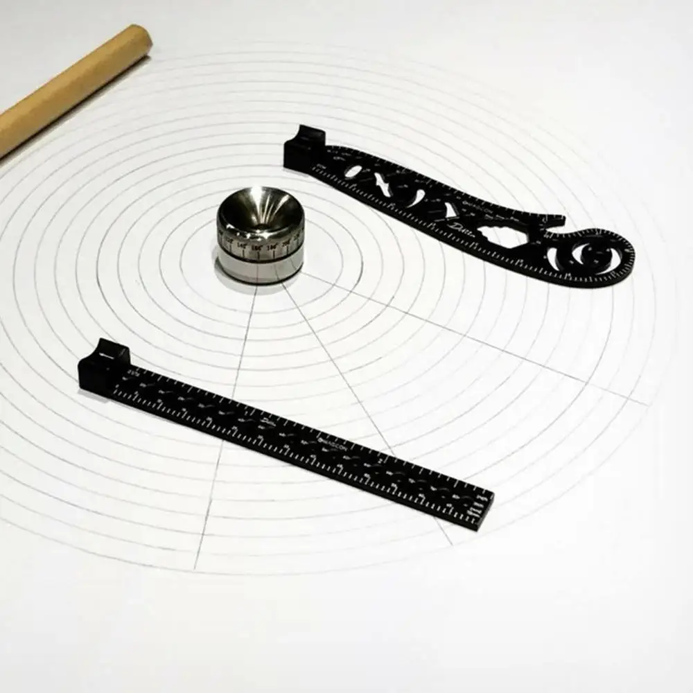 Magcon инструмент для рисования изогнутая металлическая линейка мини компас