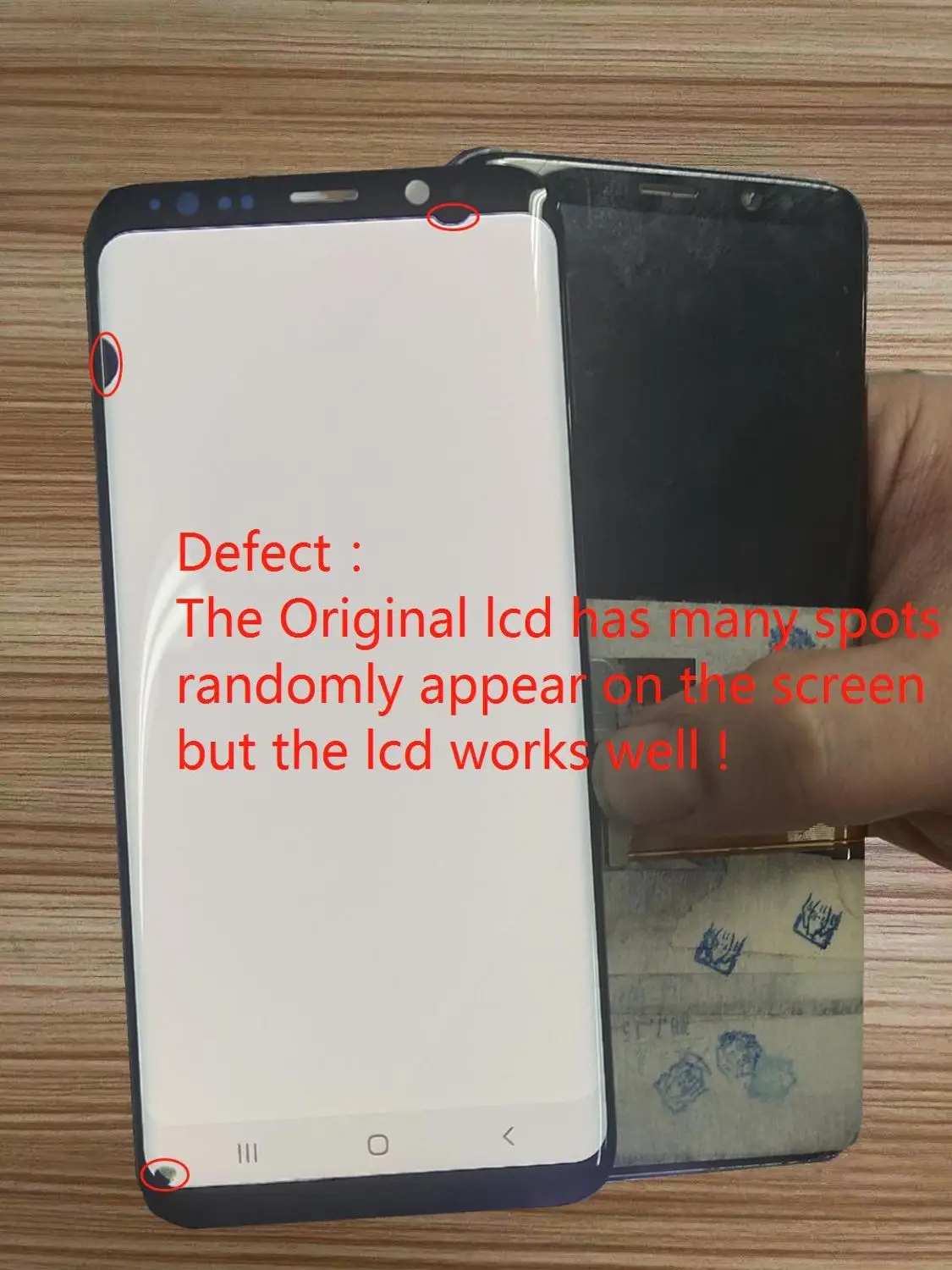 С большим количеством очков AMOLED LCD для Samsung Galaxy S8 + G950A G950U G950F Plus G955 G955F ЖК дисплей