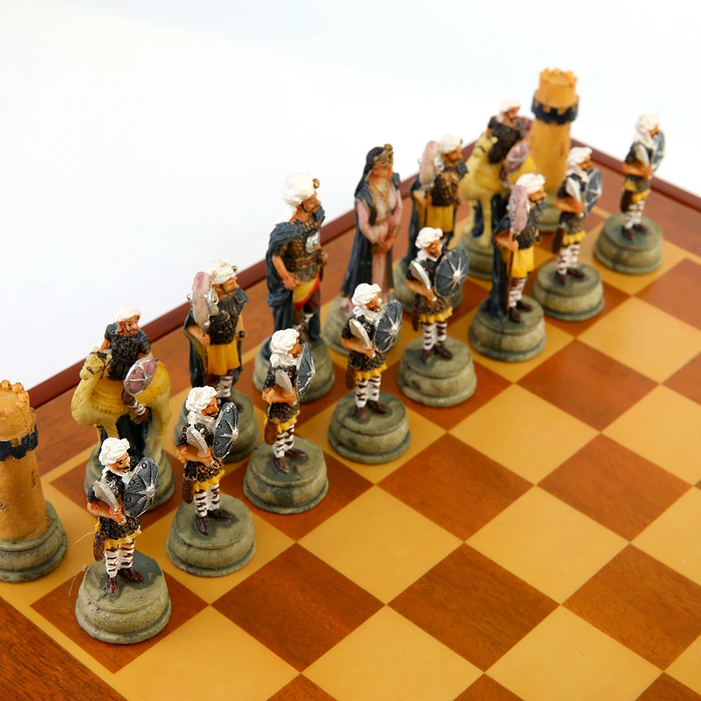 Chess Set Classic Novelty Ancient Theme of Roman Empire Chess Sets Resin Chess Pieces Wooden Board Game Chess Set Iuxury
Chess Set Classic Novelty Ancient Theme of Roman Empire Chess Sets Resin Chess Pieces Wooden Board Game Chess Set Iuxury