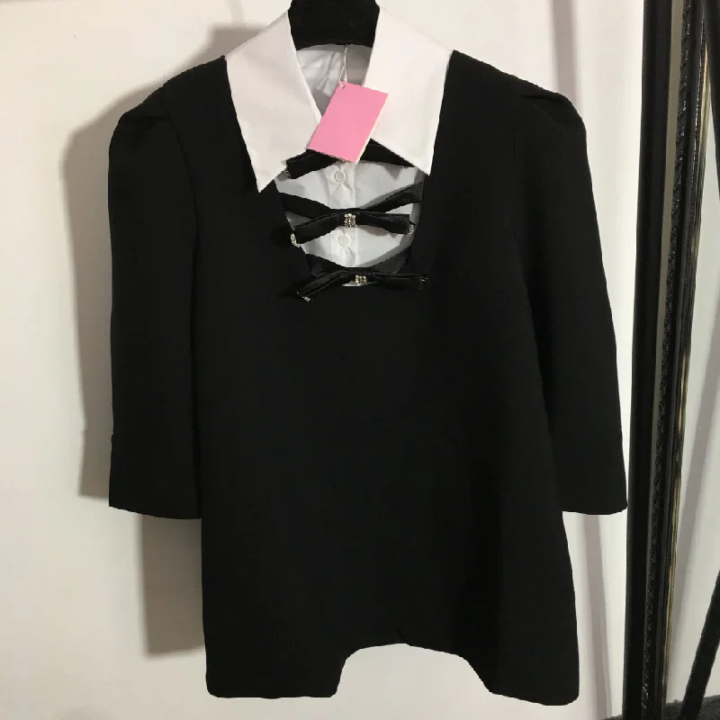 2021 luxury design fashion sparkle diamond bow women's dress temperament shirt collar stitching loose long sleeve women's dress
2021 luxury design fashion sparkle diamond bow women's dress temperament shirt collar stitching loose long sleeve women's dress