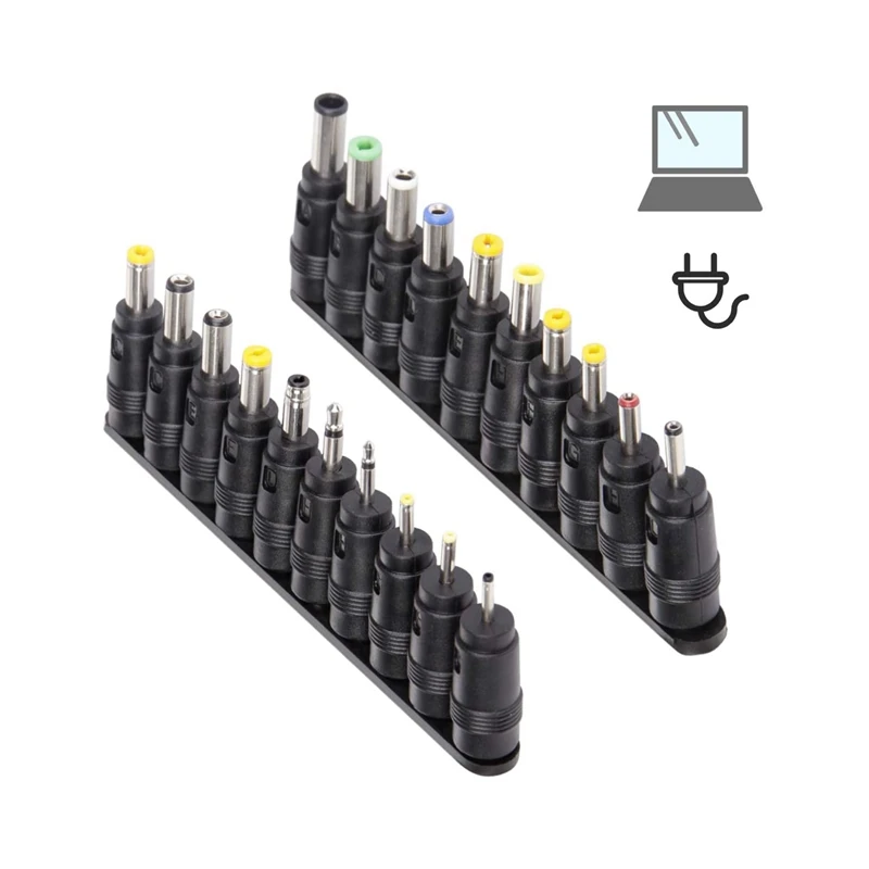 Laptop DC Power Adapter Kits 5.5X2.1mm 41Pcs Universal Power Supply Plug for Lenovo/for Dell/for Toshiba and Others PC
Laptop DC Power Adapter Kits 5.5X2.1mm 41Pcs Universal Power Supply Plug for Lenovo/for Dell/for Toshiba and Others PC
