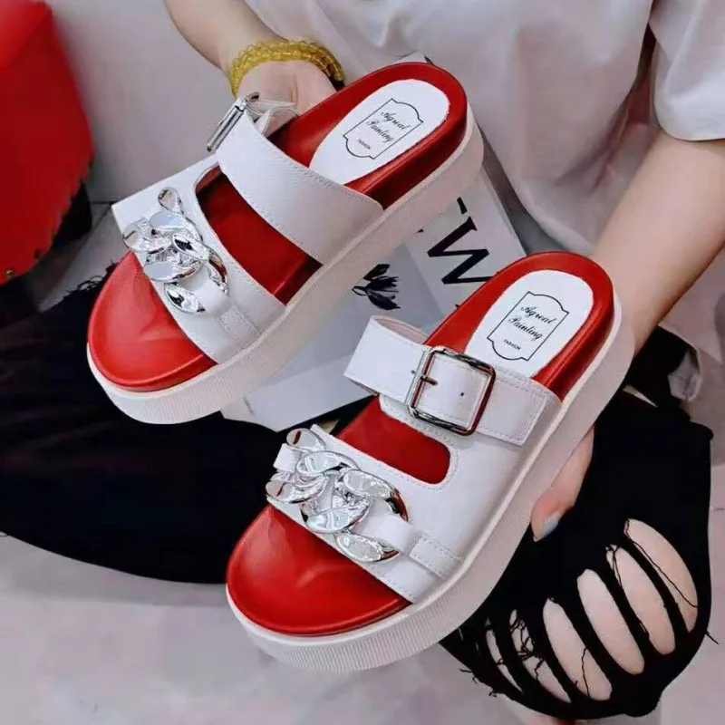 Slippers For Women Summer Platform Peep Toe Sandals Leisure Beach Sandals Women 
Slippers For Women Summer Platform Peep Toe Sandals Leisure Beach Sandals Women