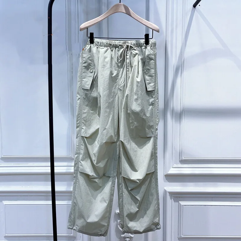 21 summer new loose casual elastic waist lace up frock pants for women mba2pat005
21 summer new loose casual elastic waist lace up frock pants for women mba2pat005