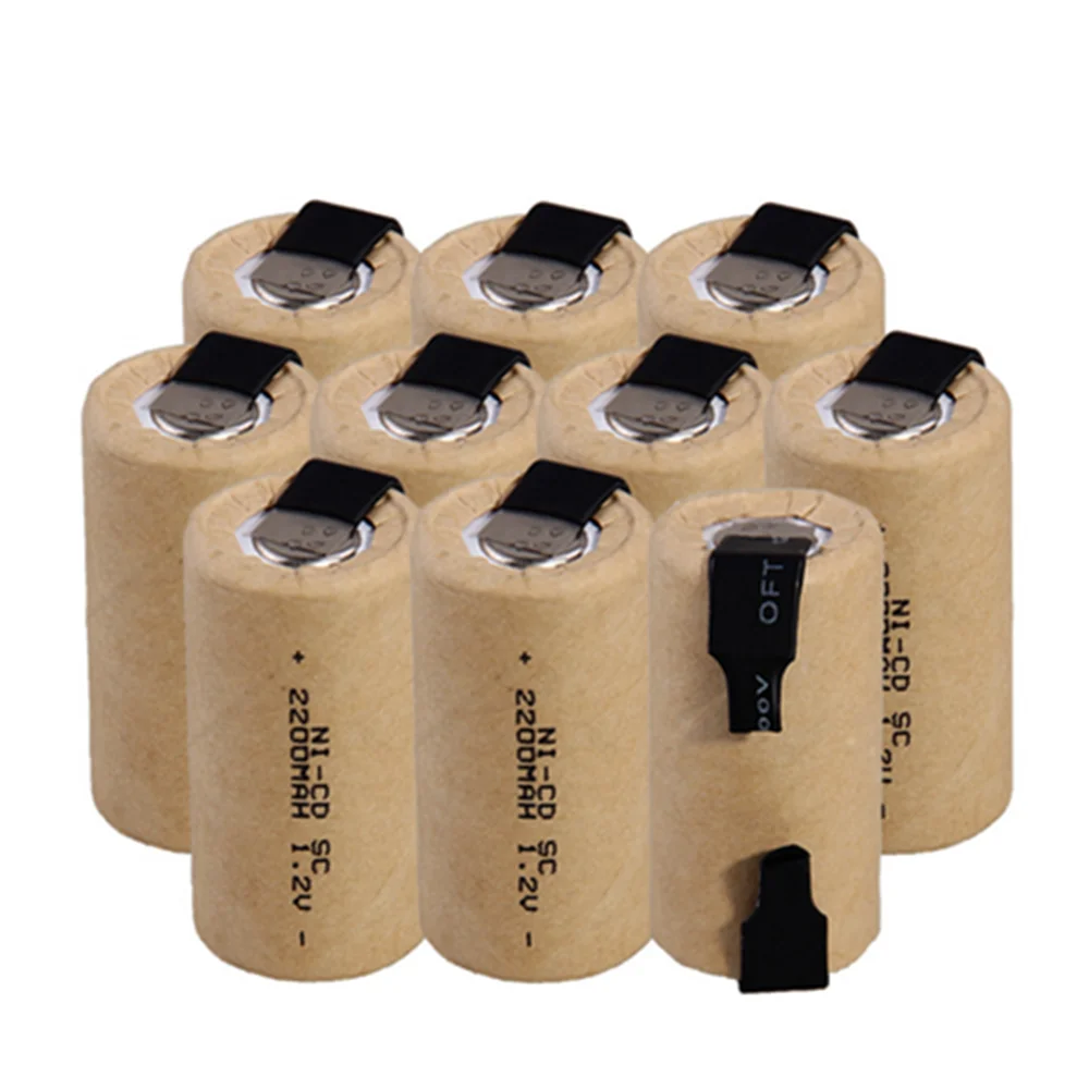 24 Pcs 1.2V 2200mah Screwdriver Electric Drill SC Batteries SC Ni-Cd Rechargeable Battey with Tab Power Tool NiCd SUBC Cells
24 Pcs 1.2V 2200mah Screwdriver Electric Drill SC Batteries SC Ni-Cd Rechargeable Battey with Tab Power Tool NiCd SUBC Cells