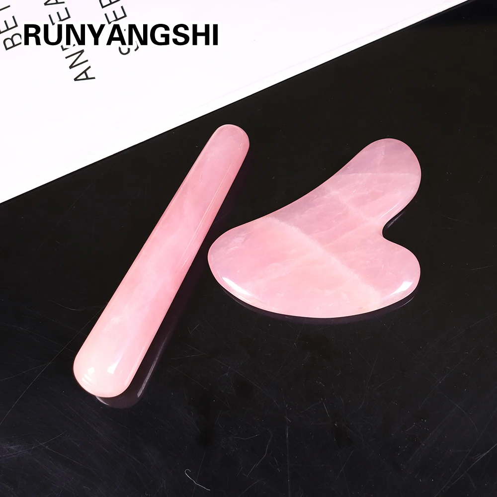 2pcs Natural crystal gemstone Rose quartz Massage stick Aventurine quartz Scraping board Facial massage and beauty
2pcs Natural crystal gemstone Rose quartz Massage stick Aventurine quartz Scraping board Facial massage and beauty