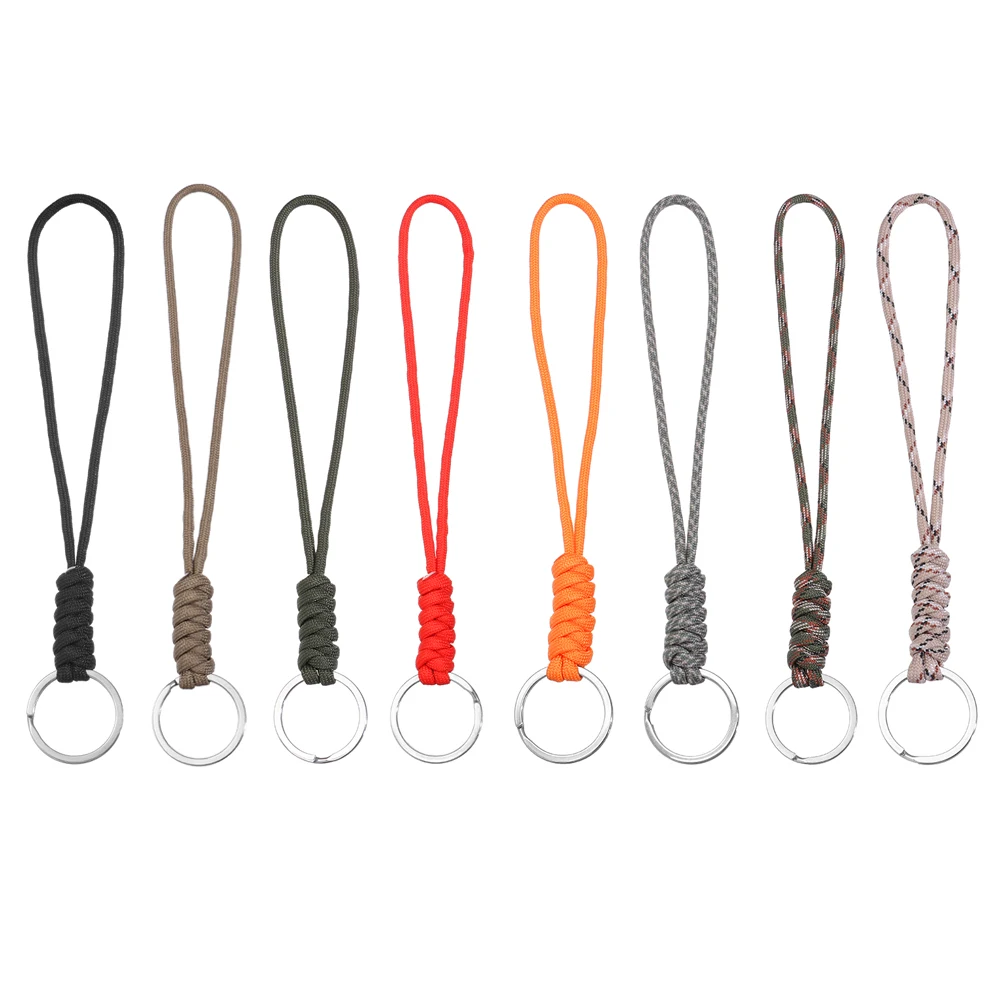 1PC Stainless Steel Hole Key Ring Key Chain With Nylon Rope Emergency Survival Backpack Paracord Keychain Parachute Cord
1PC Stainless Steel Hole Key Ring Key Chain With Nylon Rope Emergency Survival Backpack Paracord Keychain Parachute Cord