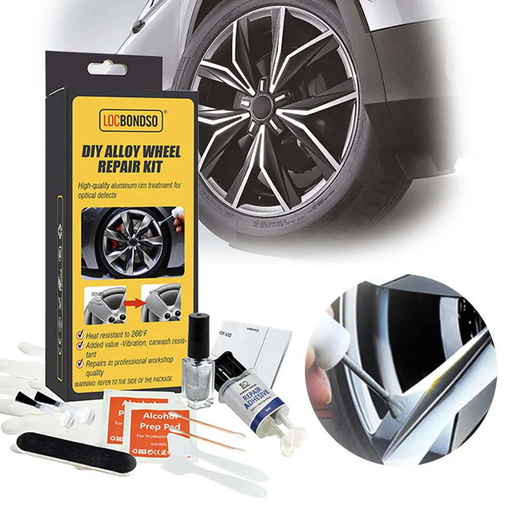 Aluminum Alloy Car Wheel Repair Kit Washable Auto Wheel Rim Repair Tool Set Dent Scratch Restore Alloy Wheel Rims
Aluminum Alloy Car Wheel Repair Kit Washable Auto Wheel Rim Repair Tool Set Dent Scratch Restore Alloy Wheel Rims