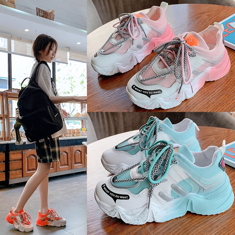 Color matching old shoes women 2020 new spring and autumn fashion thick bottom sports shoes wild casual shoes Z526
Color matching old shoes women 2020 new spring and autumn fashion thick bottom sports shoes wild casual shoes Z526