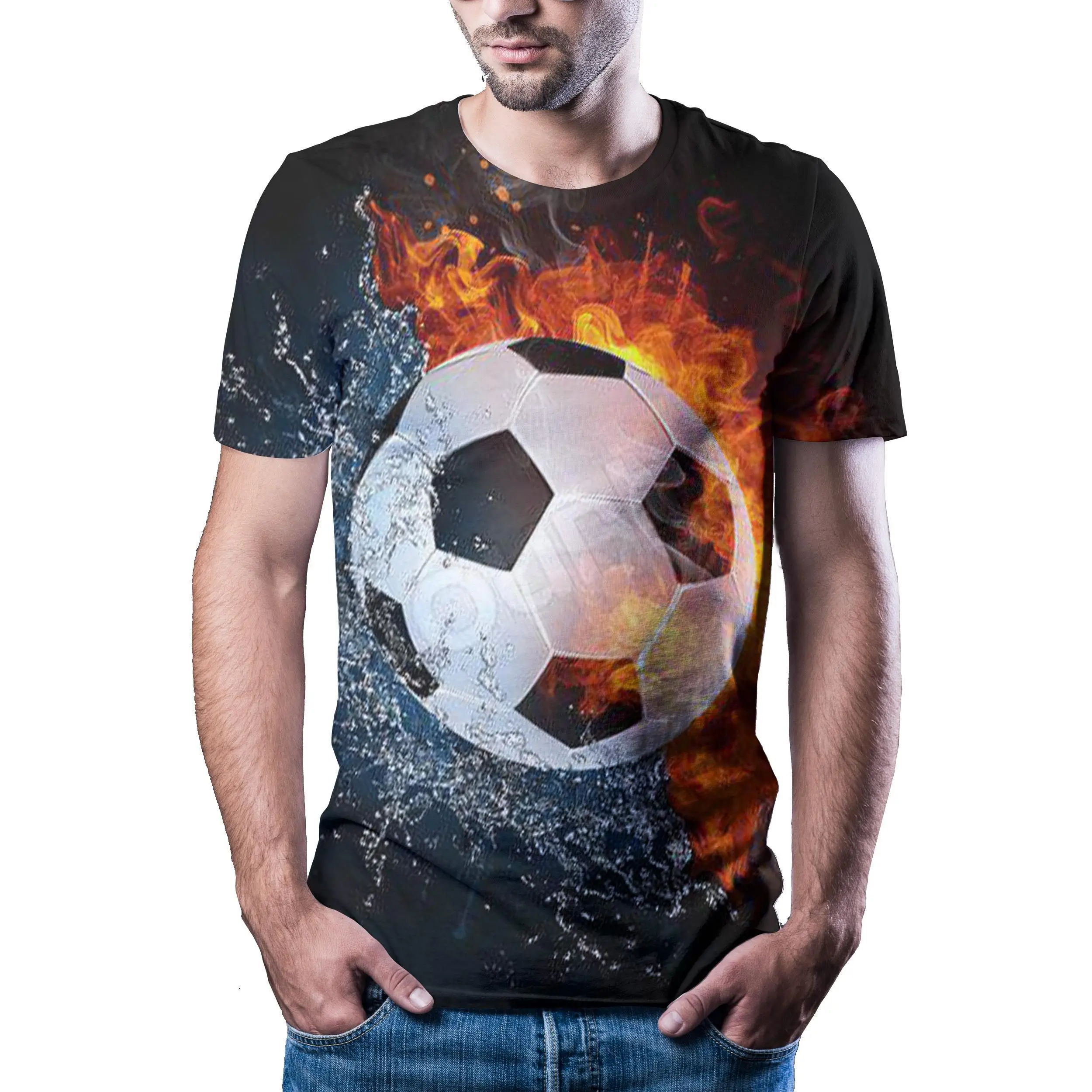 New T -Shirt Men'S High Quality Men'S T-Shirt Short Sleeve 3d Snowflake Football Printing Men'S T-Shirt Fashion Handsome T-Shirt
New T -Shirt Men'S High Quality Men'S T-Shirt Short Sleeve 3d Snowflake Football Printing Men'S T-Shirt Fashion Handsome T-Shirt