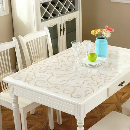 1.0mm Golden vine Soft plastic glass thickened PVC table cloth waterproof and anti-scald Crystal Board Covers Mats For Table
1.0mm Golden vine Soft plastic glass thickened PVC table cloth waterproof and anti-scald Crystal Board Covers Mats For Table