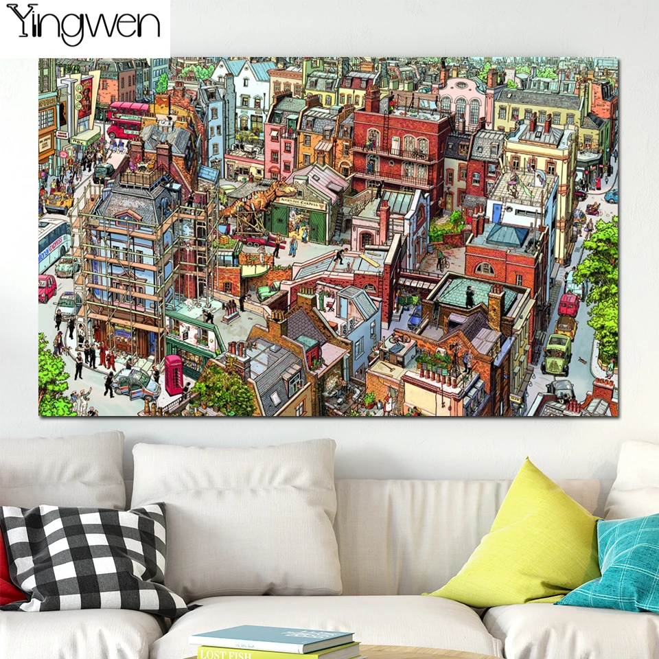 Large Puzzle Pattern 5D Full Diy Diamond Painting City Street Cross Stitch Rhinestone Diamond Mosaic Handmade Diamond Embroidery
Large Puzzle Pattern 5D Full Diy Diamond Painting City Street Cross Stitch Rhinestone Diamond Mosaic Handmade Diamond Embroidery