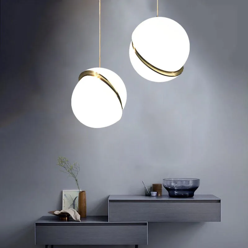 Modern White Ball LED Pendant lights lamp Creative Restaurant bedroom bedside balcony Decor Art pendant lamp Lighting Fixtures 
Modern White Ball LED Pendant lights lamp Creative Restaurant bedroom bedside balcony Decor Art pendant lamp Lighting Fixtures