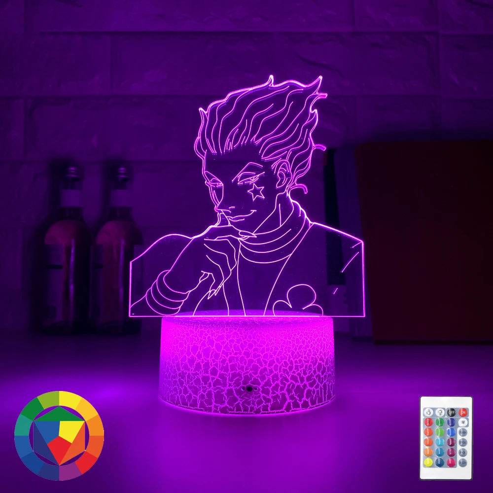 Kids Night Light Gift Led Touch Sensor Colorful Bedroom Nightlight Anime Hunter X Hunter Decor Light Cool 3d Lamp Hisoka Gadgets
Kids Night Light Gift Led Touch Sensor Colorful Bedroom Nightlight Anime Hunter X Hunter Decor Light Cool 3d Lamp Hisoka Gadgets