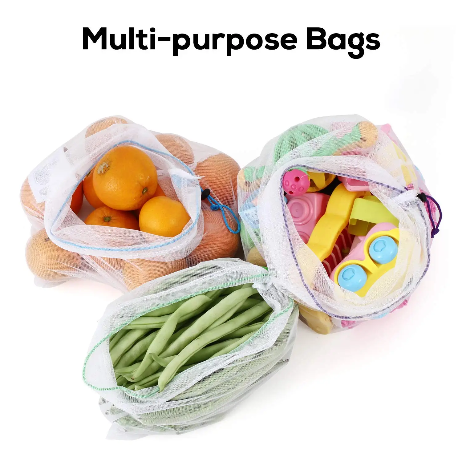 5 Small 4 Medium 4 Large BPA Free Reusable Barcode Scanable See Through Food Safe Mesh Refrigerator Vegetable And Fruit Net Bag
5 Small 4 Medium 4 Large BPA Free Reusable Barcode Scanable See Through Food Safe Mesh Refrigerator Vegetable And Fruit Net Bag