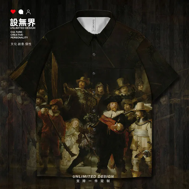 World famous The Avenueat Middelharnis De Nachtwacht Short-Sleeved shirt Tops Workout Shirts cardigan collared Summer Clothes
World famous The Avenueat Middelharnis De Nachtwacht Short-Sleeved shirt Tops Workout Shirts cardigan collared Summer Clothes
