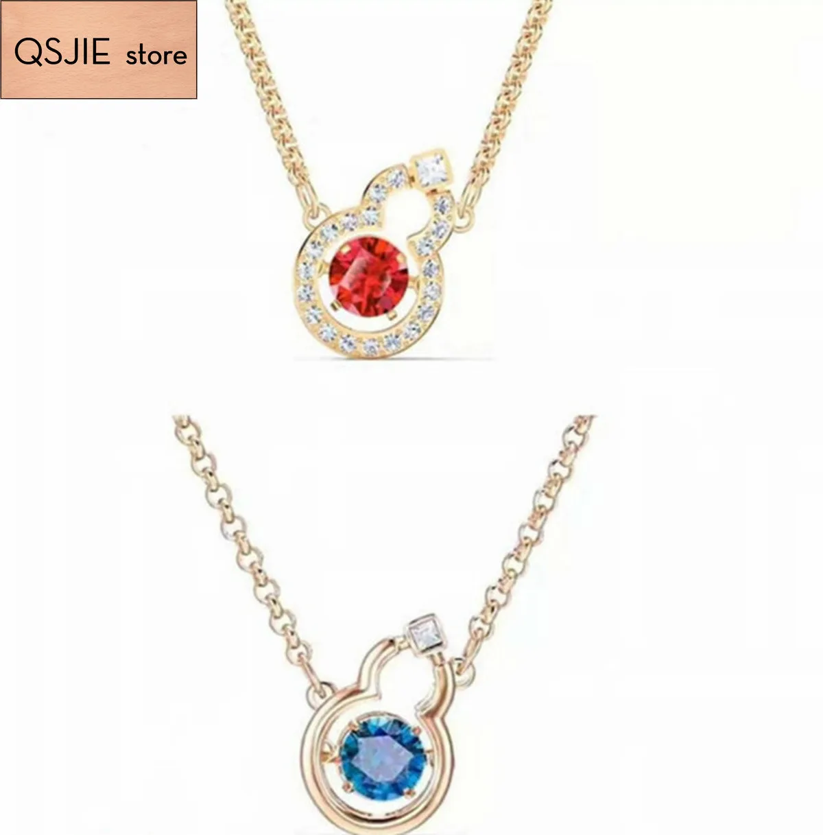 High Quality SWA Romantic And Gorgeous Fu To Calabash Dancing Red Crystal Necklace Charming fashion jewelry
High Quality SWA Romantic And Gorgeous Fu To Calabash Dancing Red Crystal Necklace Charming fashion jewelry
