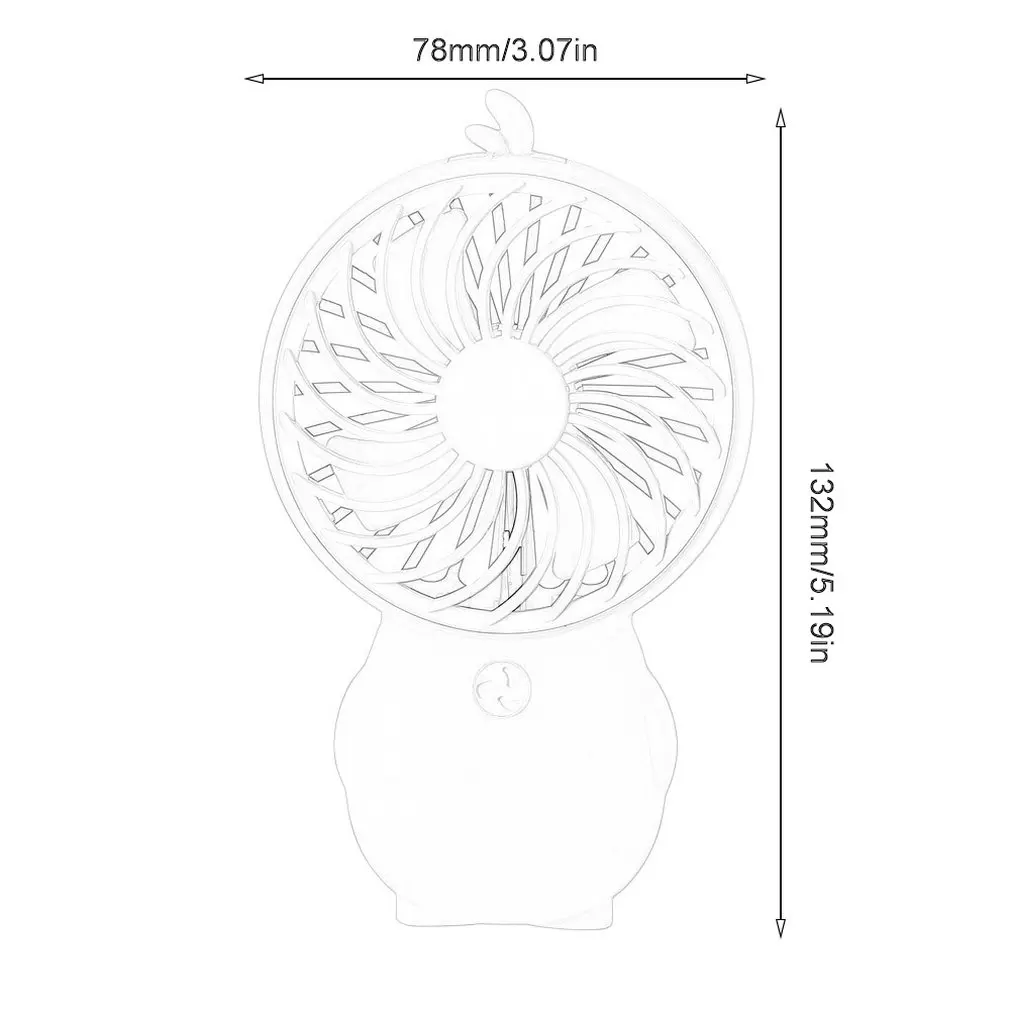 Desktop Cartoon Mini Mute Desktop Desktop Small Fan Usb Charging Fan Portable Baby Carriage Student Dormitory