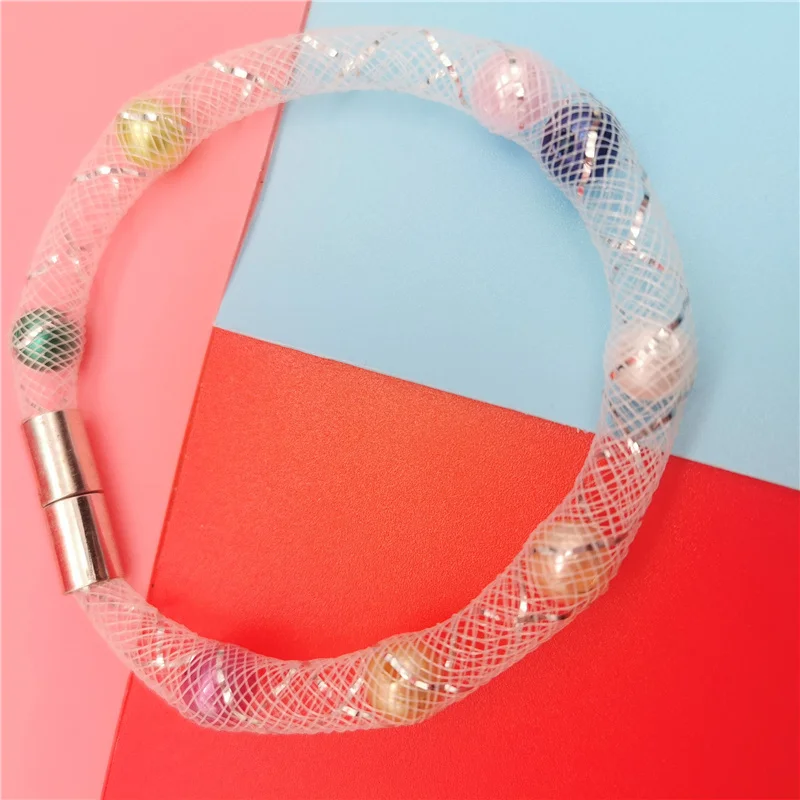 Marliwoo New Multicolor Pearl Charm Bangles Women Boho Bracelets Mesh Lace Jewelry Hollow Bracelet Gift Girl Wedding Party Chain 
Marliwoo New Multicolor Pearl Charm Bangles Women Boho Bracelets Mesh Lace Jewelry Hollow Bracelet Gift Girl Wedding Party Chain