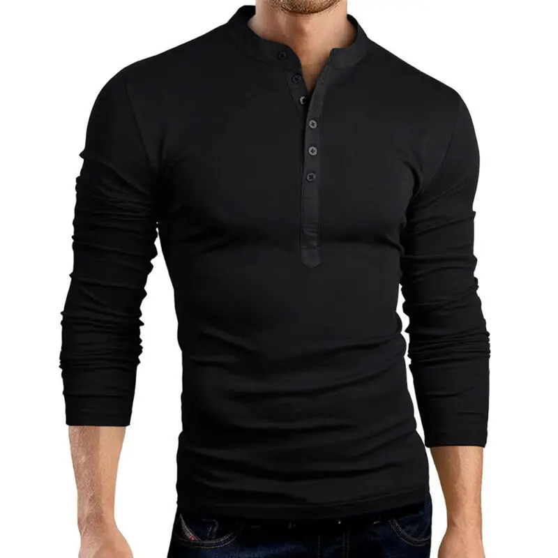 Hirigin Autumn Thin Blouse 2020 Mens Slim Fit V Neck Long Sleeve Muscle Tee Shirt Casual Tops Henley Shirts solid color
Hirigin Autumn Thin Blouse 2020 Mens Slim Fit V Neck Long Sleeve Muscle Tee Shirt Casual Tops Henley Shirts solid color