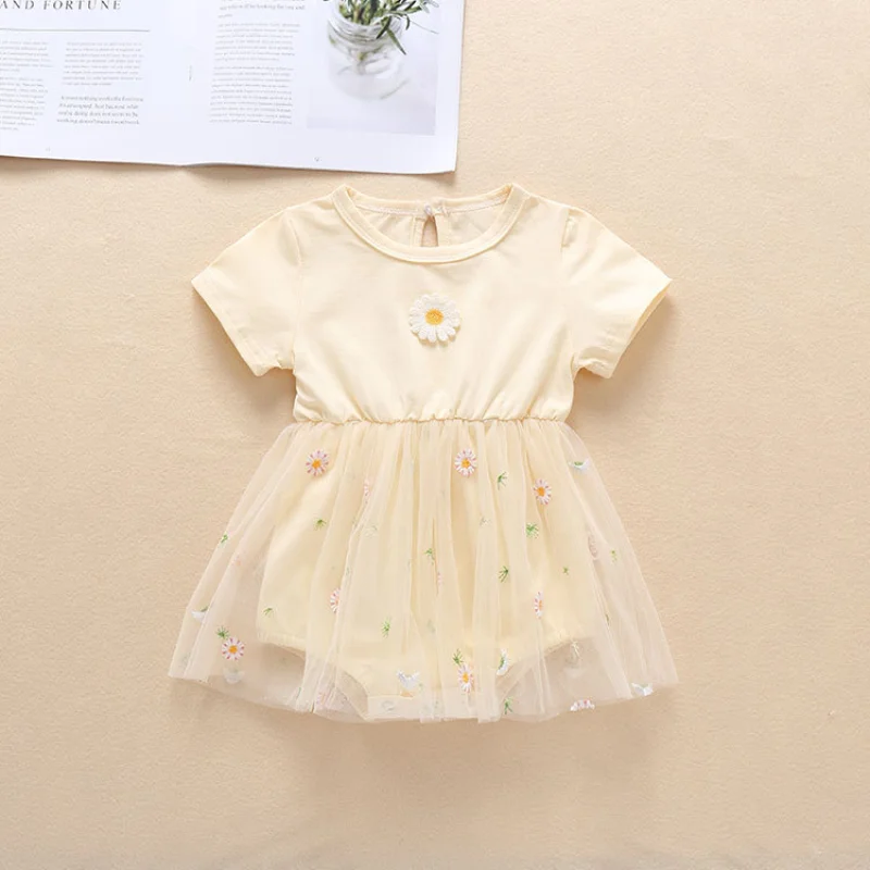 Baby Clothes Summer Lovely Baby Girl Rompers Embroidery Little Daisy Short Sleeve Baby Rompers Cotton Mesh Baby Bodysuit 0-18M
Baby Clothes Summer Lovely Baby Girl Rompers Embroidery Little Daisy Short Sleeve Baby Rompers Cotton Mesh Baby Bodysuit 0-18M