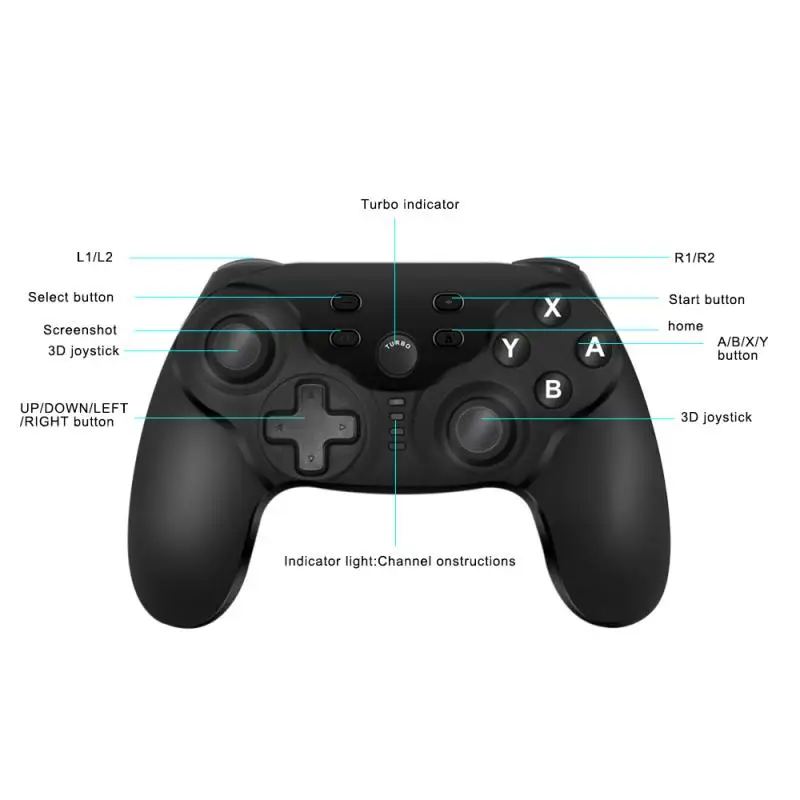 Gamepad Mini Wireless Controller For Switch NFC Bluetooth Connection Dual Motor With Vibration Support PC Compatible
Gamepad Mini Wireless Controller For Switch NFC Bluetooth Connection Dual Motor With Vibration Support PC Compatible