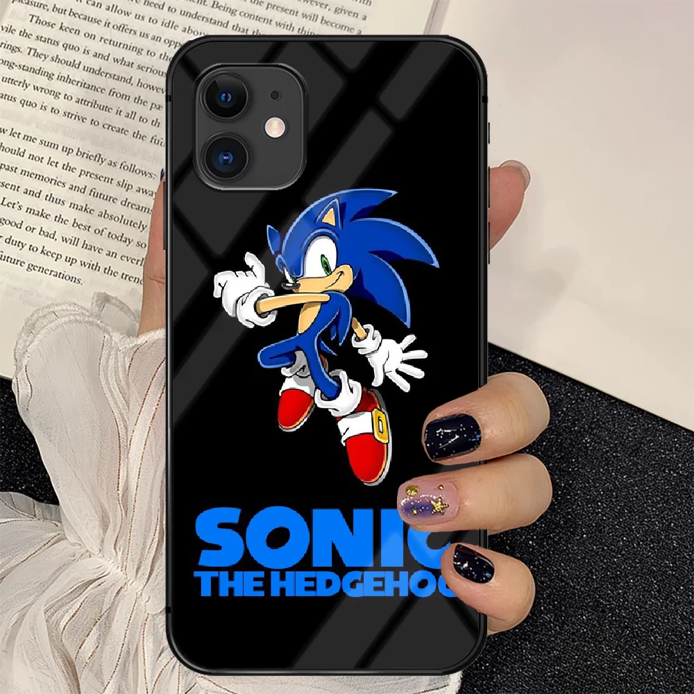 Cartoon Sonic the Hedgehogs Phone Tempered Glass Case Cover For IPhone 6 6S 7 8 11 12 X Xr Xs Se 2020 Pro Max Plus Mini Black
Cartoon Sonic the Hedgehogs Phone Tempered Glass Case Cover For IPhone 6 6S 7 8 11 12 X Xr Xs Se 2020 Pro Max Plus Mini Black