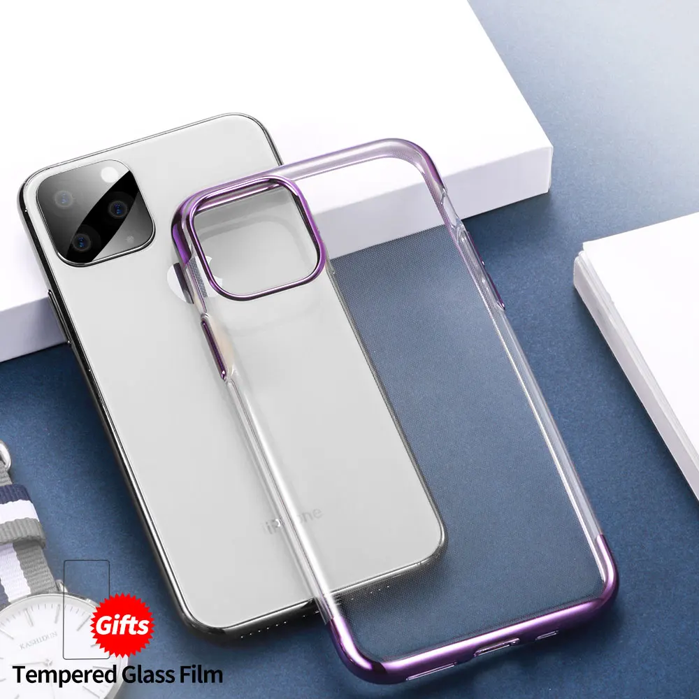 SmartDevil для iPhone XS MAX металлизированный чехол телефона 11 Pro Max мягкий прозрачный X XR