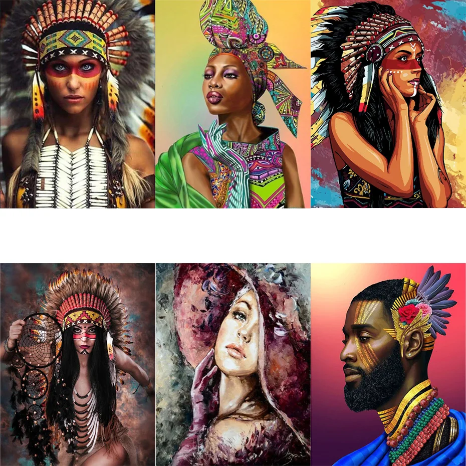 FSBCGT Tribal Beauty Flower Girls DIY Painting By Numbers Adults Handpainted On Canvas Coloring By Numbers Wall Art Decor Gift
FSBCGT Tribal Beauty Flower Girls DIY Painting By Numbers Adults Handpainted On Canvas Coloring By Numbers Wall Art Decor Gift