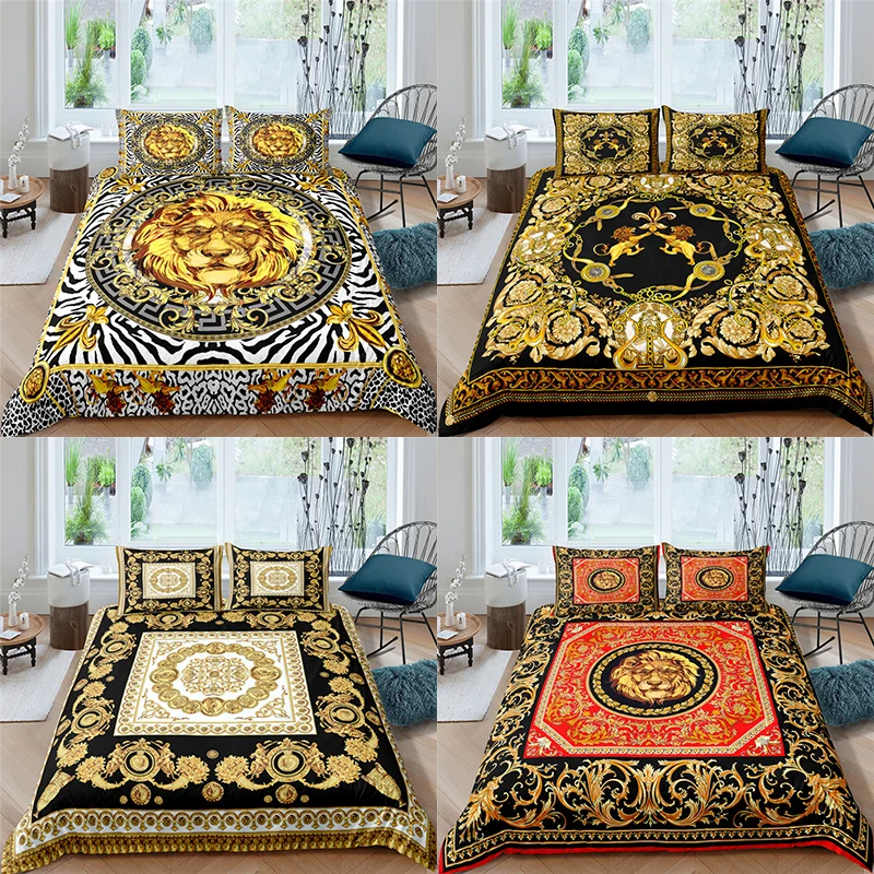 Golden Lion print duvet set 2/3 piece pillowcase children's bedding set AU/EU/UK/US large and extra large
Golden Lion print duvet set 2/3 piece pillowcase children's bedding set AU/EU/UK/US large and extra large