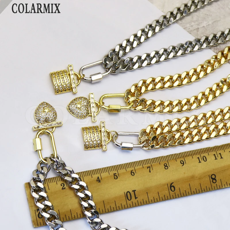 5pcs Zircon Lock pendants necklace zircon pendants 8mm /6mm wide thick big chain necklace fashion jewelry for women 9687
5pcs Zircon Lock pendants necklace zircon pendants 8mm /6mm wide thick big chain necklace fashion jewelry for women 9687
